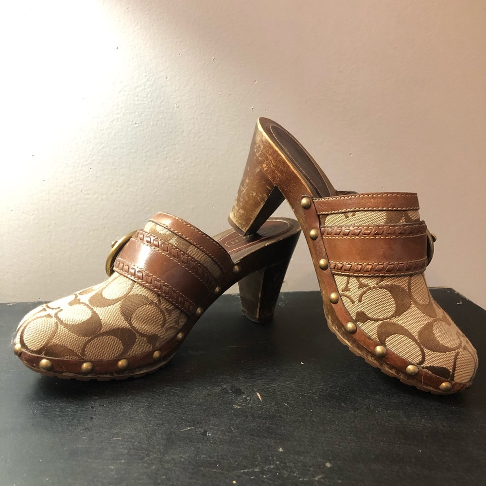 Coach clogs size 7